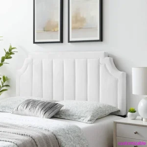 Alyona Channel Tufted  Velvet Full/Queen Headboard