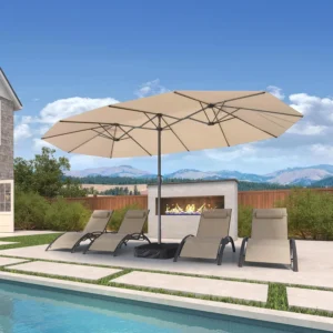 15ft Patio Umbrella with Base