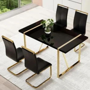 Modern Dining Table Set for 4